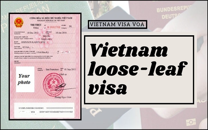 VIETNAM LOOSE-LEAF VISA