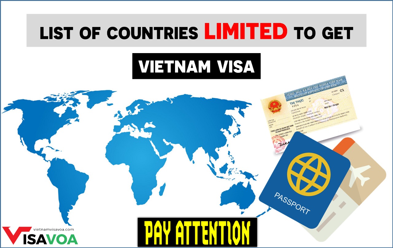 List of countries restricted to Vietnam visa