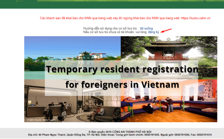 Temporary residence registration for foreigners in Vietnam