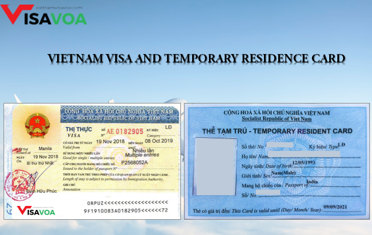 Vietnam visa and Temporary residence card