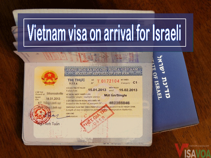 Vietnam visa on arrival for Israeli citizen