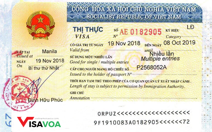 VIETNAM WORKING VISA