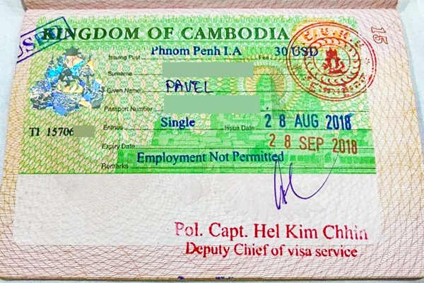 Cambodia visa