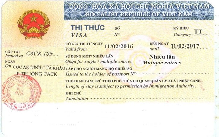 vietnam TT visa