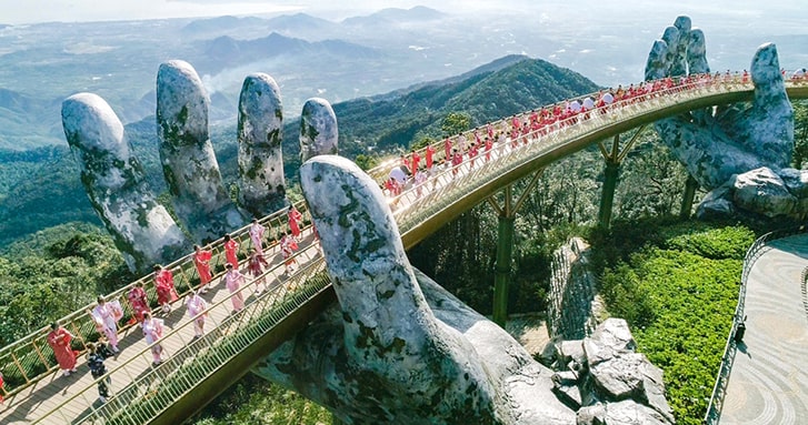 Golden bridge in Danang