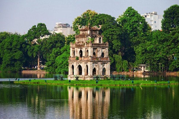 Hoan Kiem lake in Hanoi