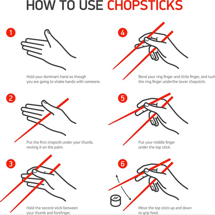 How to use chopsticks 