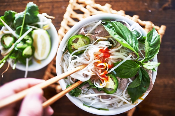 Vietnamese noodle, pho 