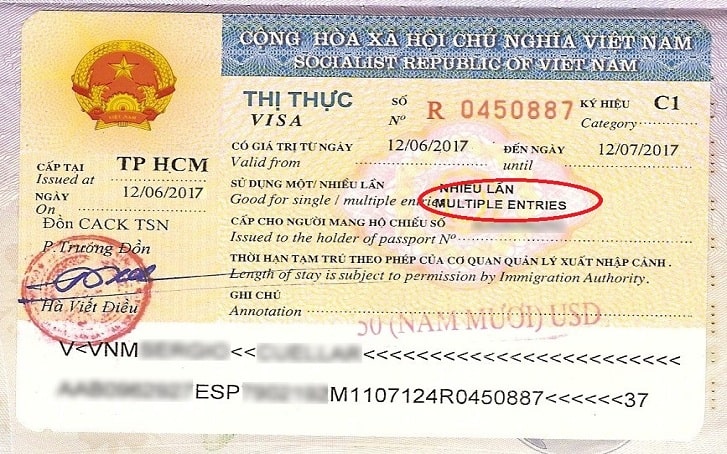 Vietnam multiple entry visa