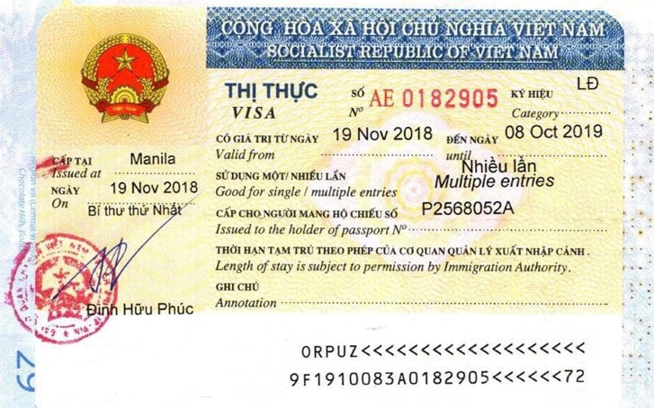 vietnam working visa