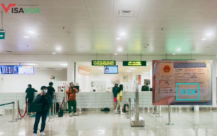 Vietnam visa on arrival counter