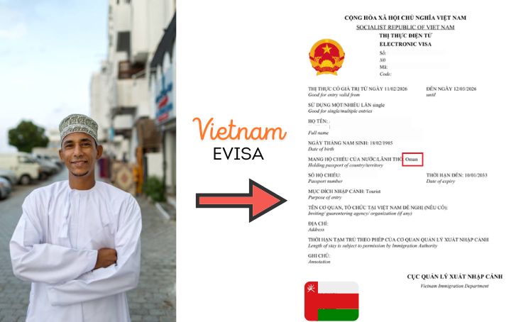 Vietnam evisa for Omani citizens