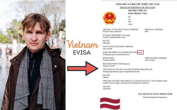 Vietnam evisa for Albanian